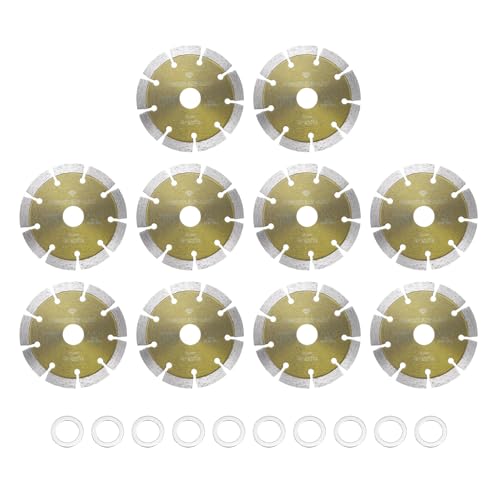 HARFINGTON Diamantsägeblatt, 11,4 cm Durchmesser, 2,2 cm Dorn Kreisschneidrad mit 2,2 cm auf 1,6 cm Dorn Adapter, Reduzierring für Mauerwerk, Fliesen, Marmor, Keramik, Beton, Zement, Zement, Ziegel HARFINGTON Diamantsägeblatt, 11,4 cm Durchmesser, 2,2 cm Dorn Kreisschneidrad mit 2,2 cm auf 1,6 cm Dorn Adapter, Reduzierring für Mauerwerk, Fliesen, Marmor, Keramik, Beton, Zement, Zement, Ziegel von HARFINGTON
