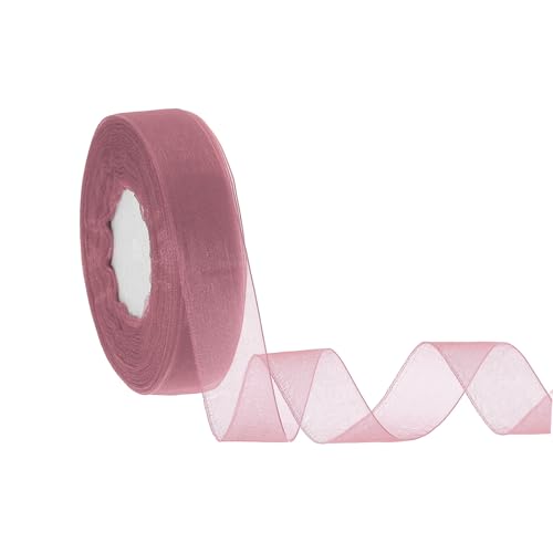 HARFINGTON Durchsichtiges Organzaband, 2,5 cm, 45,7 m, Chiffon-Bänder für Geschenkverpackungen, Hochzeit, Party, Dekoration, Blumenstrauß, Basteln, Weihnachten, Hellbraun HARFINGTON Durchsichtiges Organzaband, 2,5 cm, 45,7 m, Chiffon-Bänder für Geschenkverpackungen, Hochzeit, Party, Dekoration, Blumenstrauß, Basteln, Weihnachten, Hellbraun von HARFINGTON