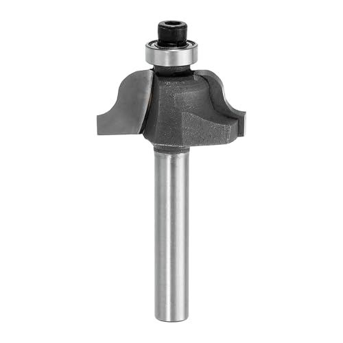 HARFINGTON Erhöhte Panel-Fräser-Bits, 0,64 cm Schaft, Ogee-Perle, 2,5 cm Durchmesser, 1,1 cm Schnitttiefe für die Herstellung von Schranktüren, Fenstern, Silber HARFINGTON Erhöhte Panel-Fräser-Bits, 0,64 cm Schaft, Ogee-Perle, 2,5 cm Durchmesser, 1,1 cm Schnitttiefe für die Herstellung von Schranktüren, Fenstern, Silber von HARFINGTON