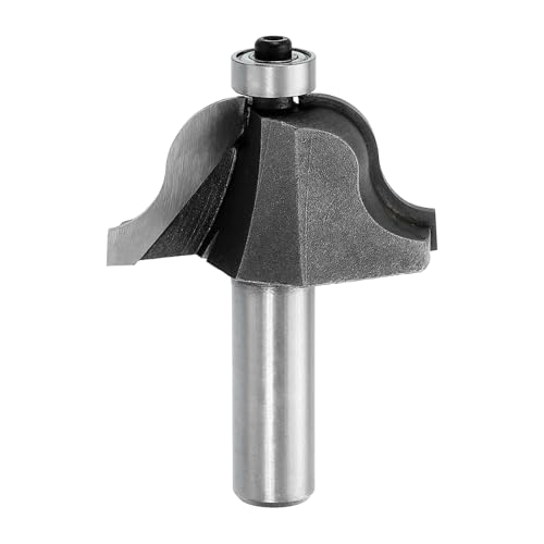 HARFINGTON Erhöhte Panel-Fräser-Bits, 1,27 cm Schaft, Ogee-Perle, 5,1 cm Durchmesser, 15/16 Zoll Schnitttiefe für die Herstellung von Schranktüren, Fenstern, Silber von HARFINGTON