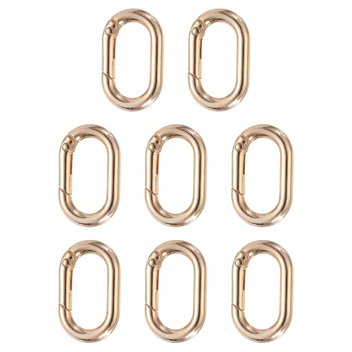 HARFINGTON Feder-O-Ring-Clip, Metall-Federverschluss, Schlüsselanhänger, abgerundet, rechteckig, Schlüsselanhänger, Schnappschnalle, Zubehör für Geldbörse, Umhängetasche, Schlüsselband, Leder, DIY HARFINGTON Feder-O-Ring-Clip, Metall-Federverschluss, Schlüsselanhänger, abgerundet, rechteckig, Schlüsselanhänger, Schnappschnalle, Zubehör für Geldbörse, Umhängetasche, Schlüsselband, Leder, DIY von HARFINGTON
