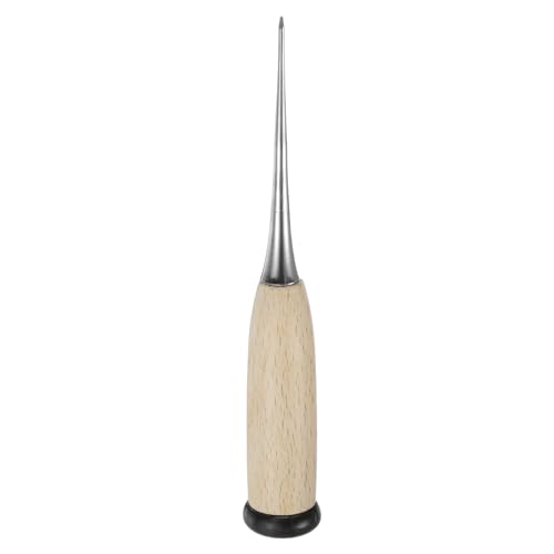 HARFINGTON Handarbeit, Nähahle, Lederstanzwerkzeug mit Holzgriff, Kratzer für gebrochenen Draht, Markierung, Bohren, Nähen, Reparatur und DIY, handgefertigt, Holzfarbe HARFINGTON Handarbeit, Nähahle, Lederstanzwerkzeug mit Holzgriff, Kratzer für gebrochenen Draht, Markierung, Bohren, Nähen, Reparatur und DIY, handgefertigt, Holzfarbe von HARFINGTON