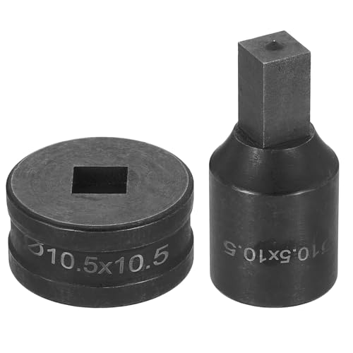 HARFINGTON Hydraulischer Lochstanzer, 10,5 x 10,5 mm, quadratisches Loch, 40CR-Stahl, elektrisches Stanzset für elektrische Stanzmaschine CH70, Schwarz HARFINGTON Hydraulischer Lochstanzer, 10,5 x 10,5 mm, quadratisches Loch, 40CR-Stahl, elektrisches Stanzset für elektrische Stanzmaschine CH70, Schwarz von HARFINGTON