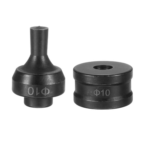 HARFINGTON Hydraulischer Lochstanzer, 10 mm, rundes Loch, 40CR-Stahl, elektrisches Stanzset für elektrische Stanzmaschine CH-60, Schwarz HARFINGTON Hydraulischer Lochstanzer, 10 mm, rundes Loch, 40CR-Stahl, elektrisches Stanzset für elektrische Stanzmaschine CH-60, Schwarz von HARFINGTON