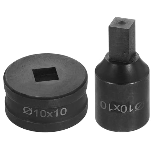 HARFINGTON Hydraulischer Lochstanzer, 10 x 10 mm, quadratisches Loch, 40CR-Stahl, elektrisches Stanzset für elektrische Stanzmaschine CH70, Schwarz HARFINGTON Hydraulischer Lochstanzer, 10 x 10 mm, quadratisches Loch, 40CR-Stahl, elektrisches Stanzset für elektrische Stanzmaschine CH70, Schwarz von HARFINGTON
