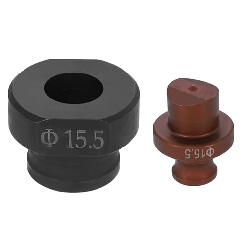HARFINGTON Hydraulischer Lochstanzer, 15,5 mm, rundes Loch, 40CR-Stahl, elektrisches Stanzset für MHP-20 JP-20 elektrische Stanzmaschine, Burgunderrot und Schwarz HARFINGTON Hydraulischer Lochstanzer, 15,5 mm, rundes Loch, 40CR-Stahl, elektrisches Stanzset für MHP-20 JP-20 elektrische Stanzmaschine, Burgunderrot und Schwarz von HARFINGTON