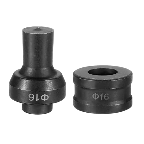 HARFINGTON Hydraulischer Lochstanzer, 16 mm, rundes Loch, 40CR-Stahl, elektrisches Stanzset für elektrische Stanzmaschine CH-60, Schwarz HARFINGTON Hydraulischer Lochstanzer, 16 mm, rundes Loch, 40CR-Stahl, elektrisches Stanzset für elektrische Stanzmaschine CH-60, Schwarz von HARFINGTON