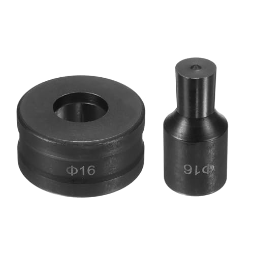HARFINGTON Hydraulischer Lochstanzer, 16 mm, rundes Loch, 40CR-Stahl, elektrisches Stanzset für elektrische Stanzmaschine CH70, Schwarz von HARFINGTON