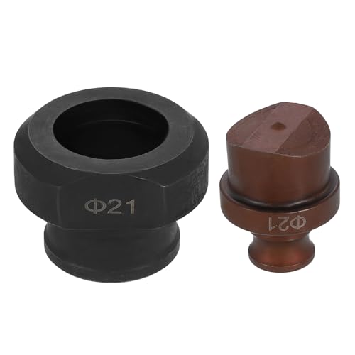 HARFINGTON Hydraulischer Lochstanzer, 21 mm, rundes Loch, 40CR-Stahl, elektrisches Stanzset für MHP-20 JP-20 elektrische Stanzmaschine, Burgunderrot und Schwarz HARFINGTON Hydraulischer Lochstanzer, 21 mm, rundes Loch, 40CR-Stahl, elektrisches Stanzset für MHP-20 JP-20 elektrische Stanzmaschine, Burgunderrot und Schwarz von HARFINGTON