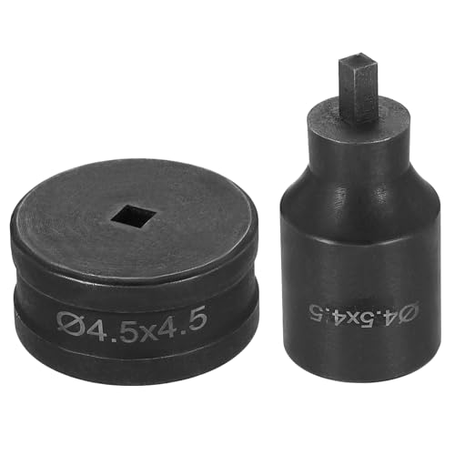 HARFINGTON Hydraulischer Lochstanzer, 4,5 x 4,5 mm, quadratisches Loch, 40CR-Stahl, elektrisches Stanzset für elektrische Stanzmaschine CH70, Schwarz HARFINGTON Hydraulischer Lochstanzer, 4,5 x 4,5 mm, quadratisches Loch, 40CR-Stahl, elektrisches Stanzset für elektrische Stanzmaschine CH70, Schwarz von HARFINGTON