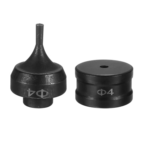 HARFINGTON Hydraulischer Lochstanzer, 4 mm, rundes Loch, 40CR-Stahl, elektrisches Stanzset für elektrische Stanzmaschine CH-60, Schwarz HARFINGTON Hydraulischer Lochstanzer, 4 mm, rundes Loch, 40CR-Stahl, elektrisches Stanzset für elektrische Stanzmaschine CH-60, Schwarz von HARFINGTON