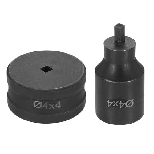 HARFINGTON Hydraulischer Lochstanzer, 4 x 4 mm, quadratisches Loch, 40CR-Stahl, elektrisches Stanzset für elektrische Stanzmaschine CH70, Schwarz HARFINGTON Hydraulischer Lochstanzer, 4 x 4 mm, quadratisches Loch, 40CR-Stahl, elektrisches Stanzset für elektrische Stanzmaschine CH70, Schwarz von HARFINGTON