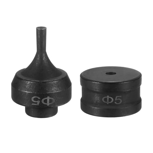 HARFINGTON Hydraulischer Lochstanzer, 5 mm, rundes Loch, 40CR-Stahl, elektrisches Stanzset für elektrische Stanzmaschine CH-60, Schwarz HARFINGTON Hydraulischer Lochstanzer, 5 mm, rundes Loch, 40CR-Stahl, elektrisches Stanzset für elektrische Stanzmaschine CH-60, Schwarz von HARFINGTON