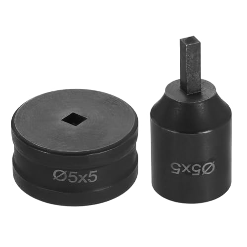 HARFINGTON Hydraulischer Lochstanzer, 5 x 5 mm, quadratisches Loch, 40CR-Stahl, elektrisches Stanzset für elektrische Stanzmaschine CH70, Schwarz HARFINGTON Hydraulischer Lochstanzer, 5 x 5 mm, quadratisches Loch, 40CR-Stahl, elektrisches Stanzset für elektrische Stanzmaschine CH70, Schwarz von HARFINGTON