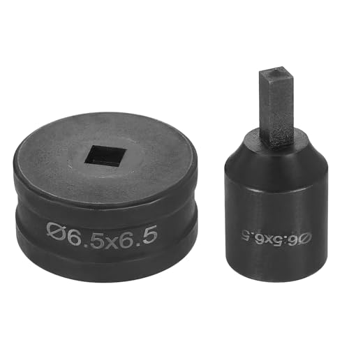 HARFINGTON Hydraulischer Lochstanzer, 6,5 x 6,5 mm, quadratisches Loch, 40CR-Stahl, elektrisches Stanzset für elektrische Stanzmaschine CH70, Schwarz HARFINGTON Hydraulischer Lochstanzer, 6,5 x 6,5 mm, quadratisches Loch, 40CR-Stahl, elektrisches Stanzset für elektrische Stanzmaschine CH70, Schwarz von HARFINGTON