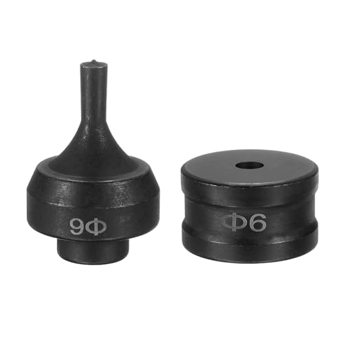 HARFINGTON Hydraulischer Lochstanzer, 6 mm, rundes Loch, 40CR-Stahl, elektrisches Stanzset für elektrische Stanzmaschine CH-60, Schwarz von HARFINGTON