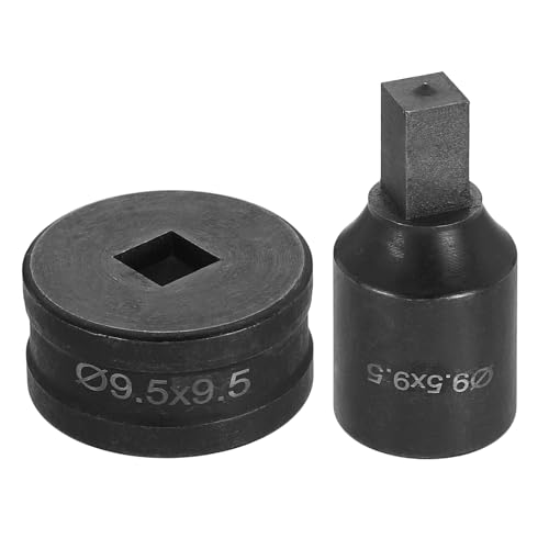 HARFINGTON Hydraulischer Lochstanzer, 9,5 x 9,5 mm, quadratisches Loch, 40CR-Stahl, elektrisches Stanzset für elektrische Stanzmaschine CH70, Schwarz HARFINGTON Hydraulischer Lochstanzer, 9,5 x 9,5 mm, quadratisches Loch, 40CR-Stahl, elektrisches Stanzset für elektrische Stanzmaschine CH70, Schwarz von HARFINGTON