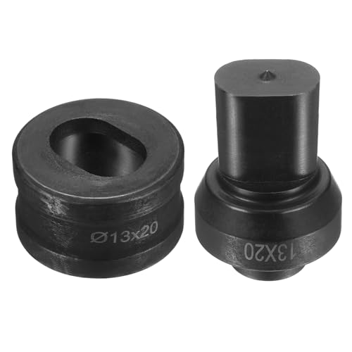 HARFINGTON Hydraulischer Lochstanzer, Durchmesser 13 x 20 mm, ovales Loch, 40CR-Stahl, elektrisches Stanzset für elektrische Stanzmaschine CH60, Schwarz HARFINGTON Hydraulischer Lochstanzer, Durchmesser 13 x 20 mm, ovales Loch, 40CR-Stahl, elektrisches Stanzset für elektrische Stanzmaschine CH60, Schwarz von HARFINGTON