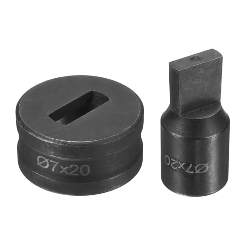 HARFINGTON Hydraulischer Lochstanzer, Durchmesser 7 × 20 mm, Schlitzloch, 40CR-Stahl, elektrisches Stanzset für elektrische Stanzmaschine CH70, Schwarz HARFINGTON Hydraulischer Lochstanzer, Durchmesser 7 × 20 mm, Schlitzloch, 40CR-Stahl, elektrisches Stanzset für elektrische Stanzmaschine CH70, Schwarz von HARFINGTON