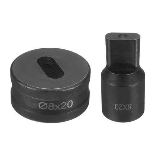 HARFINGTON Hydraulischer Lochstanzer, Durchmesser 8 x 20 mm, ovales Loch, 40CR-Stahl, elektrisches Stanzset für elektrische Stanzmaschine CH70, Schwarz HARFINGTON Hydraulischer Lochstanzer, Durchmesser 8 x 20 mm, ovales Loch, 40CR-Stahl, elektrisches Stanzset für elektrische Stanzmaschine CH70, Schwarz von HARFINGTON