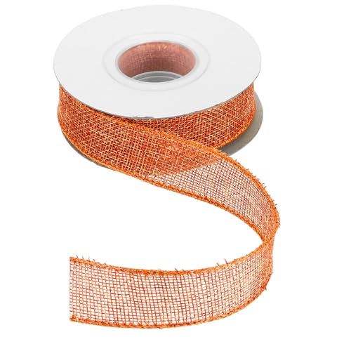 HARFINGTON Juteband mit Draht, 2,5 cm x 9,1 m, mit Drahtrand, Kreuz, gewebtes Band für große Schleife, Kranz, Urlaub, Partys, Zuhause und Outdoor-Dekoration, Ziegelrot HARFINGTON Juteband mit Draht, 2,5 cm x 9,1 m, mit Drahtrand, Kreuz, gewebtes Band für große Schleife, Kranz, Urlaub, Partys, Zuhause und Outdoor-Dekoration, Ziegelrot von HARFINGTON