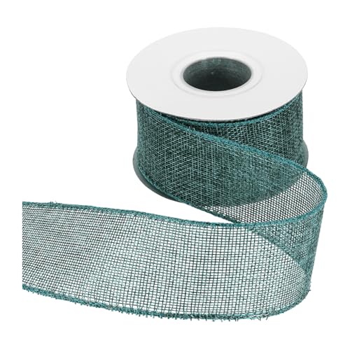 HARFINGTON Juteband mit Draht, 5,1 cm x 9,1 m, Band mit Drahtrand, Kreuz, gewebtes Band für große Schleife, Kranz, Urlaub, Partys, Zuhause und Outdoor-Dekoration, Cyan HARFINGTON Juteband mit Draht, 5,1 cm x 9,1 m, Band mit Drahtrand, Kreuz, gewebtes Band für große Schleife, Kranz, Urlaub, Partys, Zuhause und Outdoor-Dekoration, Cyan von HARFINGTON