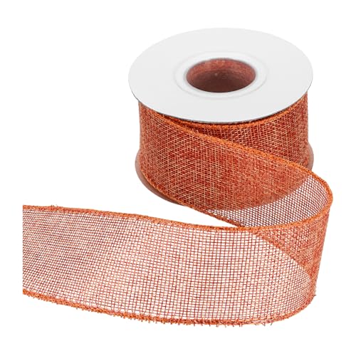HARFINGTON Juteband mit Draht, 5,1 cm x 9,1 m, mit Drahtrand, Kreuz, gewebtes Band für große Schleife, Kranz, Urlaub, Partys, Zuhause und Outdoor-Dekoration, Pfirsichrosa HARFINGTON Juteband mit Draht, 5,1 cm x 9,1 m, mit Drahtrand, Kreuz, gewebtes Band für große Schleife, Kranz, Urlaub, Partys, Zuhause und Outdoor-Dekoration, Pfirsichrosa von HARFINGTON
