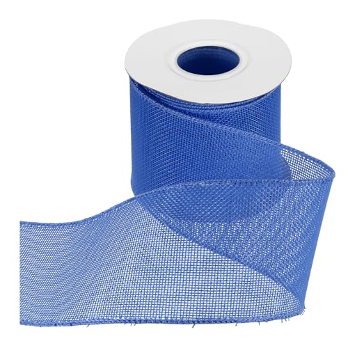 HARFINGTON Juteband mit Draht, 7,6 cm x 9,1 m, mit Drahtrand, Kreuz, gewebtes Band für große Schleife, Kranz, Urlaub, Partys, Zuhause und Outdoor-Dekoration, Dunkelblau HARFINGTON Juteband mit Draht, 7,6 cm x 9,1 m, mit Drahtrand, Kreuz, gewebtes Band für große Schleife, Kranz, Urlaub, Partys, Zuhause und Outdoor-Dekoration, Dunkelblau von HARFINGTON