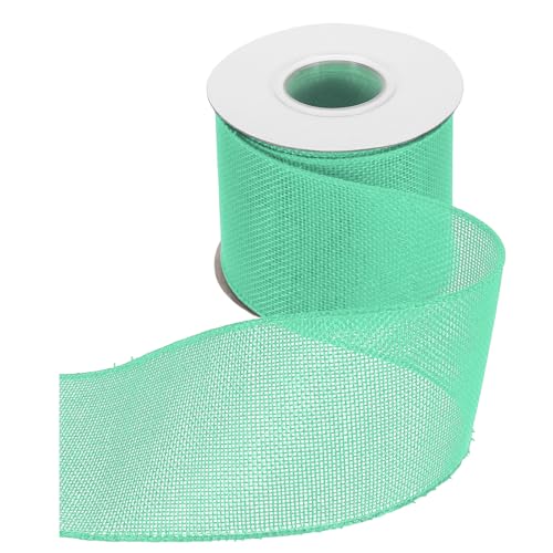 HARFINGTON Juteband mit Draht, 7,6 cm x 9,1 m, mit Drahtrand, Kreuz, gewebtes Band für große Schleife, Kranz, Urlaub, Partys, Zuhause und Outdoor-Dekoration, Wassergrün HARFINGTON Juteband mit Draht, 7,6 cm x 9,1 m, mit Drahtrand, Kreuz, gewebtes Band für große Schleife, Kranz, Urlaub, Partys, Zuhause und Outdoor-Dekoration, Wassergrün von HARFINGTON