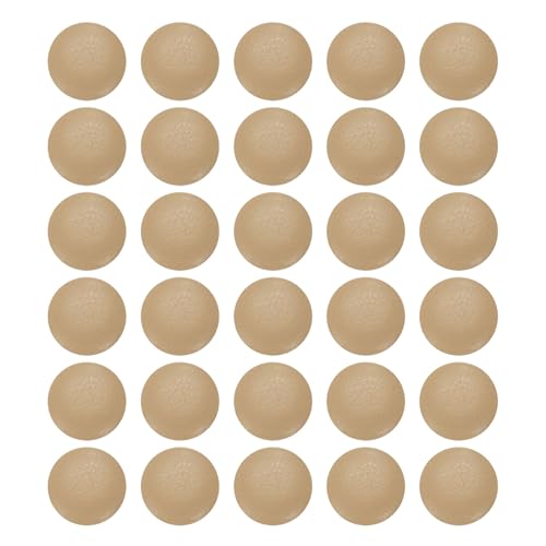 HARFINGTON Knöpfe mit Kunstlederbezug, 12,5 mm (20 l), runder Kunststoffschaft, Ersatzknöpfe für Kleidung, Dekoration, DIY-Zubehör, Kamel, 30 Stück von HARFINGTON