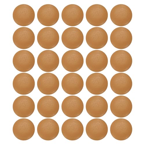 HARFINGTON Knöpfe mit Kunstlederbezug, 12,5 mm (20 l), runder Metallschaft, Ersatzknöpfe für Kleidung, Dekoration, DIY-Zubehör, Orange, 30 Stück von HARFINGTON