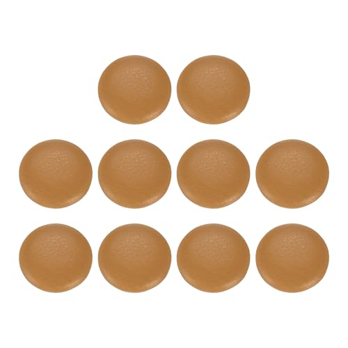 HARFINGTON Knöpfe mit Kunstlederbezug, 18 mm (28 l), runder Kunststoffschaft, Ersatzknöpfe für Kleidung, Dekoration, DIY-Zubehör, Orange, 10 Stück von HARFINGTON