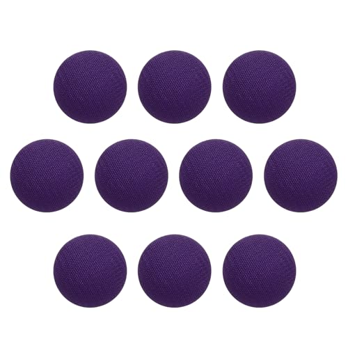 HARFINGTON Knöpfe mit Stoffbezug, 15 mm Durchmesser, runder Metallschaft, Ersatzknöpfe für Kleidung, Dekoration, DIY-Zubehör, Violett, 10 Stück HARFINGTON Knöpfe mit Stoffbezug, 15 mm Durchmesser, runder Metallschaft, Ersatzknöpfe für Kleidung, Dekoration, DIY-Zubehör, Violett, 10 Stück von HARFINGTON