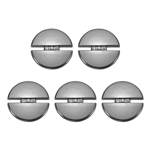 HARFINGTON Metallknöpfe, rund, 23 mm, Schaft aus Legierung, Diamantfassung, Nähen, Basteln, Ersatzknöpfe für Kleidung, Dekoration, DIY-Zubehör, Rotguss, 5 Stück HARFINGTON Metallknöpfe, rund, 23 mm, Schaft aus Legierung, Diamantfassung, Nähen, Basteln, Ersatzknöpfe für Kleidung, Dekoration, DIY-Zubehör, Rotguss, 5 Stück von HARFINGTON