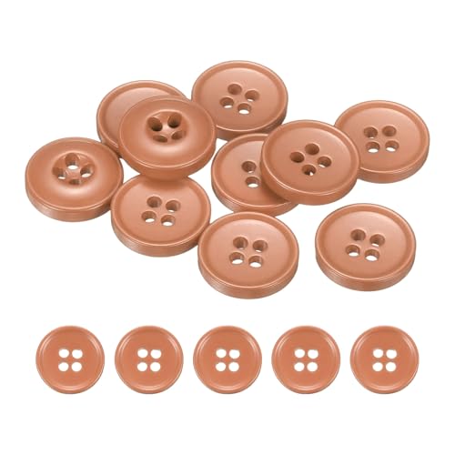 HARFINGTON Nähknöpfe, 15 mm, 4 Löcher, Kunstharz, rund, Ersatzknöpfe für Kleidung, DIY, Basteln, Dekoration, Warmrosa, 10 Stück HARFINGTON Nähknöpfe, 15 mm, 4 Löcher, Kunstharz, rund, Ersatzknöpfe für Kleidung, DIY, Basteln, Dekoration, Warmrosa, 10 Stück von HARFINGTON
