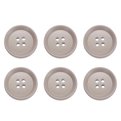 HARFINGTON Nähknöpfe, 25 mm, 4 Löcher, Kunstharz, rund, Ersatzknöpfe für Kleidung, DIY, Basteln, Dekoration, Rosa, 6 Stück HARFINGTON Nähknöpfe, 25 mm, 4 Löcher, Kunstharz, rund, Ersatzknöpfe für Kleidung, DIY, Basteln, Dekoration, Rosa, 6 Stück von HARFINGTON
