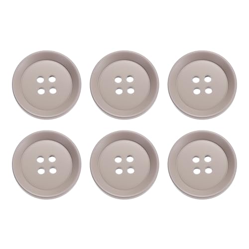 HARFINGTON Nähknöpfe, 30 mm, 4 Löcher, Kunstharz, rund, Ersatzknöpfe für Kleidung, DIY, Basteln, Dekoration, Rosa, 6 Stück HARFINGTON Nähknöpfe, 30 mm, 4 Löcher, Kunstharz, rund, Ersatzknöpfe für Kleidung, DIY, Basteln, Dekoration, Rosa, 6 Stück von HARFINGTON