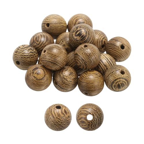HARFINGTON Natürliche Holzperlen, 10 mm, Hühnerflügel-Holz, rund, poliert, lose Perlen, glatte Abstandshalter-Kugeln für Schmuckherstellung, Armbänder, Halsketten, Ohrringe, Basteln, 100 Stück HARFINGTON Natürliche Holzperlen, 10 mm, Hühnerflügel-Holz, rund, poliert, lose Perlen, glatte Abstandshalter-Kugeln für Schmuckherstellung, Armbänder, Halsketten, Ohrringe, Basteln, 100 Stück von HARFINGTON