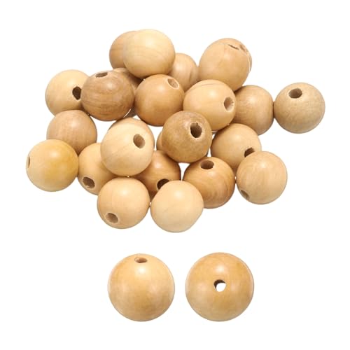 HARFINGTON Natürliche Holzperlen, 6 mm, Buchsbaumperlen, rund, poliert, lose Perlen, glatte Abstandshalter-Kugeln für Schmuckherstellung, Armbänder, Halsketten, Ohrringe, Basteln, 200 Stück HARFINGTON Natürliche Holzperlen, 6 mm, Buchsbaumperlen, rund, poliert, lose Perlen, glatte Abstandshalter-Kugeln für Schmuckherstellung, Armbänder, Halsketten, Ohrringe, Basteln, 200 Stück von HARFINGTON