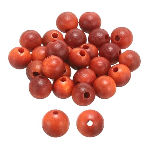 HARFINGTON Natürliche Holzperlen, 6 mm, Karminholz, rund, poliert, lose Perlen, glatte Abstandshalter-Kugeln für Schmuckherstellung, Armbänder, Halsketten, Ohrringe, Basteln, 100 Stück HARFINGTON Natürliche Holzperlen, 6 mm, Karminholz, rund, poliert, lose Perlen, glatte Abstandshalter-Kugeln für Schmuckherstellung, Armbänder, Halsketten, Ohrringe, Basteln, 100 Stück von HARFINGTON