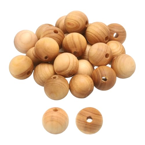HARFINGTON Natürliche Holzperlen, 8 mm, Zedernholz, rund, poliert, lose Perlen, glatte Abstandshalter-Kugeln für Schmuckherstellung, Armbänder, Halsketten, Ohrringe, Basteln, 200 Stück HARFINGTON Natürliche Holzperlen, 8 mm, Zedernholz, rund, poliert, lose Perlen, glatte Abstandshalter-Kugeln für Schmuckherstellung, Armbänder, Halsketten, Ohrringe, Basteln, 200 Stück von HARFINGTON