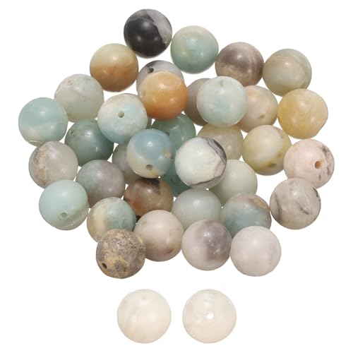 HARFINGTON Natursteinperlen, 10 mm, Fluss, rund, lose Perlen, echte glatte Kugeln, Perlen für Schmuckherstellung, Armbänder, Halsketten, Ohrringe, DIY, 50 Stück HARFINGTON Natursteinperlen, 10 mm, Fluss, rund, lose Perlen, echte glatte Kugeln, Perlen für Schmuckherstellung, Armbänder, Halsketten, Ohrringe, DIY, 50 Stück von HARFINGTON