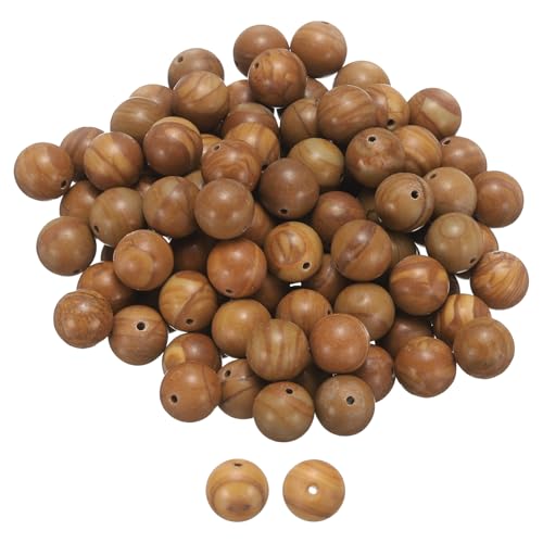 HARFINGTON Natursteinperlen, 10 mm, Holzmaserung, gelber Edelstein, rund, lose Perlen, echte glatte Kugeln, für Schmuckherstellung, Armbänder, Halsketten, Ohrringe, DIY, 100 Stück HARFINGTON Natursteinperlen, 10 mm, Holzmaserung, gelber Edelstein, rund, lose Perlen, echte glatte Kugeln, für Schmuckherstellung, Armbänder, Halsketten, Ohrringe, DIY, 100 Stück von HARFINGTON