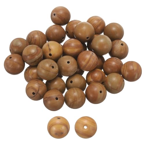 HARFINGTON Natursteinperlen, 10 mm, Holzmaserung, gelber Edelstein, rund, lose Perlen, echte glatte Kugeln, für Schmuckherstellung, Armbänder, Halsketten, Ohrringe, DIY, 50 Stück HARFINGTON Natursteinperlen, 10 mm, Holzmaserung, gelber Edelstein, rund, lose Perlen, echte glatte Kugeln, für Schmuckherstellung, Armbänder, Halsketten, Ohrringe, DIY, 50 Stück von HARFINGTON