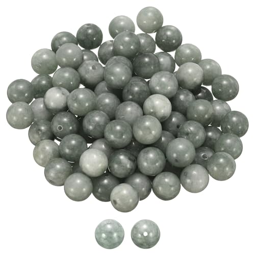 HARFINGTON Natursteinperlen, 10 mm, Verlängerung, rund, Edelsteinstein, lose Perlen, echte glatte Kugeln, für Schmuckherstellung, Armbänder, Halsketten, Ohrringe, DIY, 100 Stück HARFINGTON Natursteinperlen, 10 mm, Verlängerung, rund, Edelsteinstein, lose Perlen, echte glatte Kugeln, für Schmuckherstellung, Armbänder, Halsketten, Ohrringe, DIY, 100 Stück von HARFINGTON