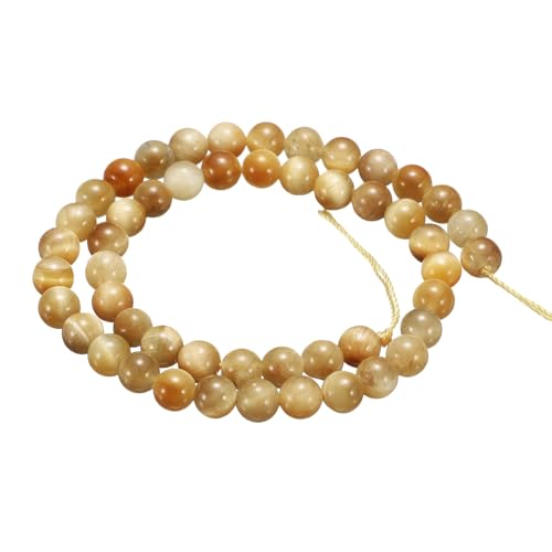HARFINGTON Natursteinperlen, 6 mm, goldenes Tigerauge, runder Edelstein, lose Perlen, echte glatte Kugeln, Perlen für Schmuckherstellung, Armbänder, Halsketten, Ohrringe, DIY, 50 Stück HARFINGTON Natursteinperlen, 6 mm, goldenes Tigerauge, runder Edelstein, lose Perlen, echte glatte Kugeln, Perlen für Schmuckherstellung, Armbänder, Halsketten, Ohrringe, DIY, 50 Stück von HARFINGTON