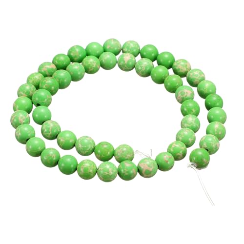 HARFINGTON Natursteinperlen, 6 mm, grüner Türkis, runder Edelstein, lose Perlen, echte glatte Kugeln, Perlen für Schmuckherstellung, Armbänder, Halsketten, Ohrringe, DIY, 50 Stück HARFINGTON Natursteinperlen, 6 mm, grüner Türkis, runder Edelstein, lose Perlen, echte glatte Kugeln, Perlen für Schmuckherstellung, Armbänder, Halsketten, Ohrringe, DIY, 50 Stück von HARFINGTON