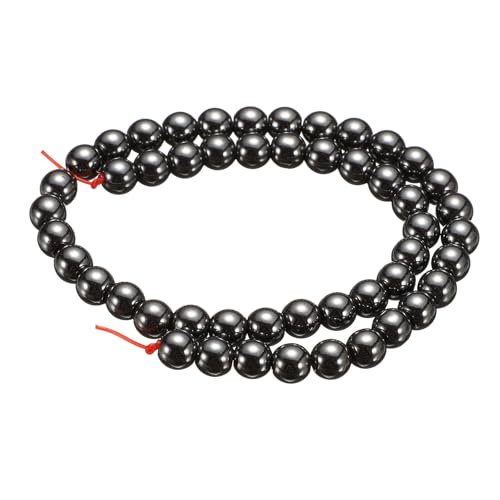 HARFINGTON Natursteinperlen, 6 mm, schwarzer Mut, runder Edelstein, lose Perlen, echte glatte Kugeln, Perlen für Schmuckherstellung, Armbänder, Halsketten, Ohrringe, DIY, 50 Stück HARFINGTON Natursteinperlen, 6 mm, schwarzer Mut, runder Edelstein, lose Perlen, echte glatte Kugeln, Perlen für Schmuckherstellung, Armbänder, Halsketten, Ohrringe, DIY, 50 Stück von HARFINGTON