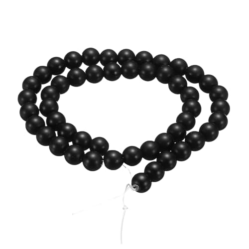 HARFINGTON Natursteinperlen, 6 mm, schwarzer Obsidian, runder Edelstein, lose Perlen, echte glatte Kugeln, Perlen für Schmuckherstellung, Armbänder, Halsketten, Ohrringe, DIY, 100 Stück HARFINGTON Natursteinperlen, 6 mm, schwarzer Obsidian, runder Edelstein, lose Perlen, echte glatte Kugeln, Perlen für Schmuckherstellung, Armbänder, Halsketten, Ohrringe, DIY, 100 Stück von HARFINGTON