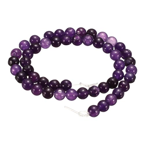 HARFINGTON Natursteinperlen, 6 mm, violett, rund, Edelsteinstein, lose Perlen, echte glatte Kugeln, Perlen für Schmuckherstellung, Armbänder, Halsketten, Ohrringe, DIY, 100 Stück HARFINGTON Natursteinperlen, 6 mm, violett, rund, Edelsteinstein, lose Perlen, echte glatte Kugeln, Perlen für Schmuckherstellung, Armbänder, Halsketten, Ohrringe, DIY, 100 Stück von HARFINGTON